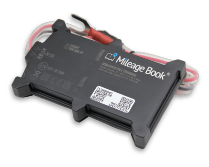 Mileage Book batteri-tracker til montering på bilbatteriet.